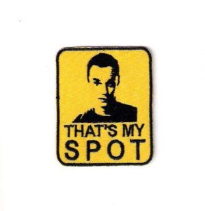 Emblema do Sheldon "That's My Spot"